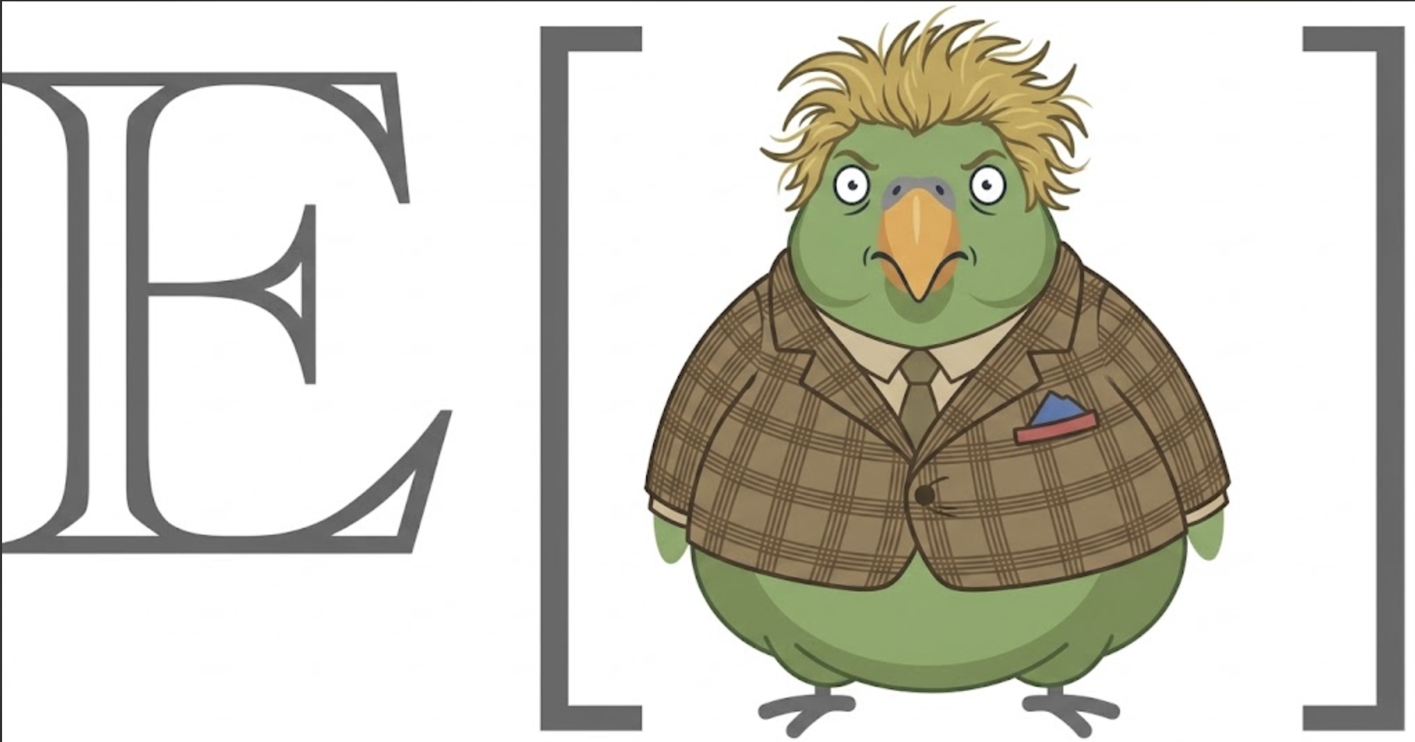 Tommy, a green parrot salesperson in a plaid suit